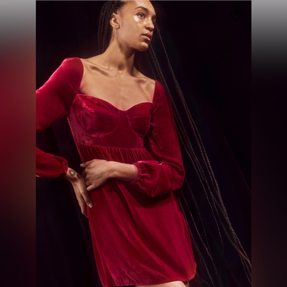 Reformation Chestnut Dress - Rhubarb